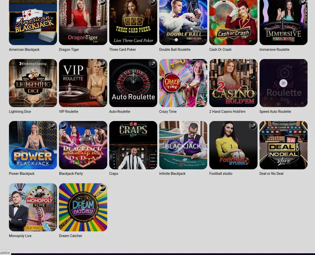 Tables de casino en direct sur Celsius avec croupiers professionnels