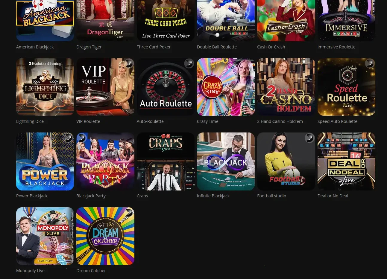 Interface des machines à sous sur Celsius Casino avec sélection de jeux populaires